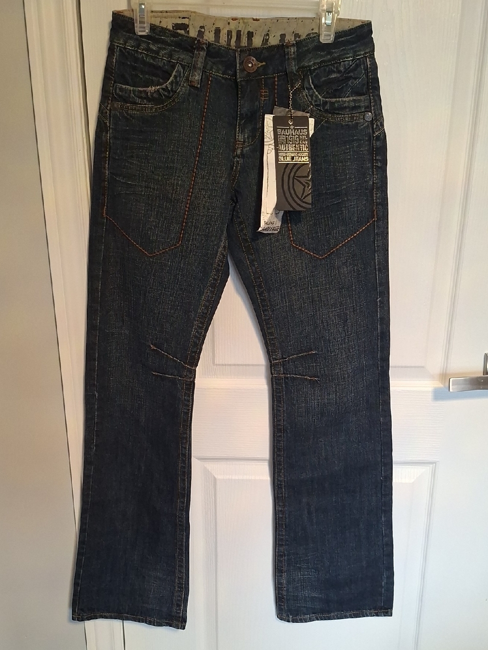 Men's Dark Blue Denim Jeans -‎ Bauhaus Design Tag
